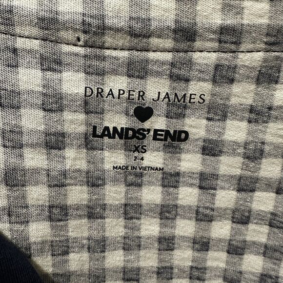 Draper James x Lands End Gingham Dress Size XS Beach Summer Cruise Loungewear - Picture 4 of 4